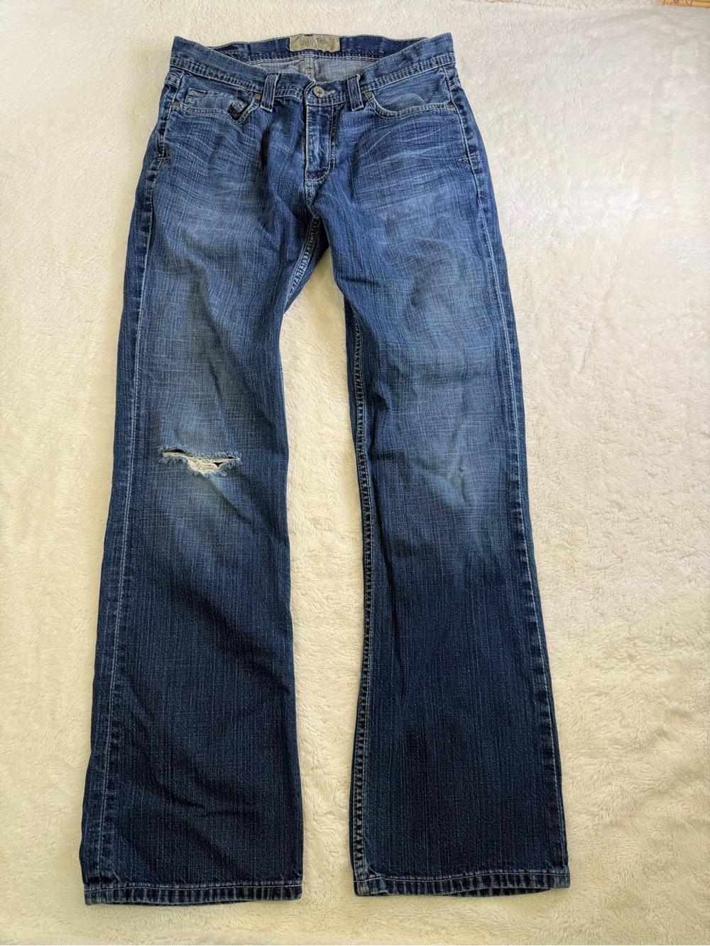 BKE Cole Men’s Jeans 30x32 Blue Denim Bootcut Western Buckle 100% Cotton